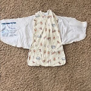 Disney Cream Sleep Sack with Winnie the Pooh Print